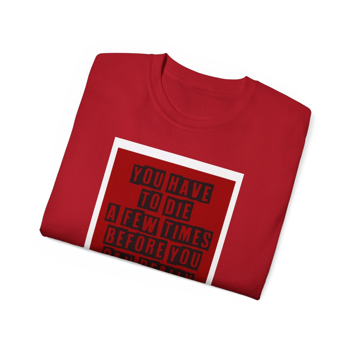 “You have to die a few times before you can really live” Charles Bukowski - Unisex graphic t-shirt - Retro fashion