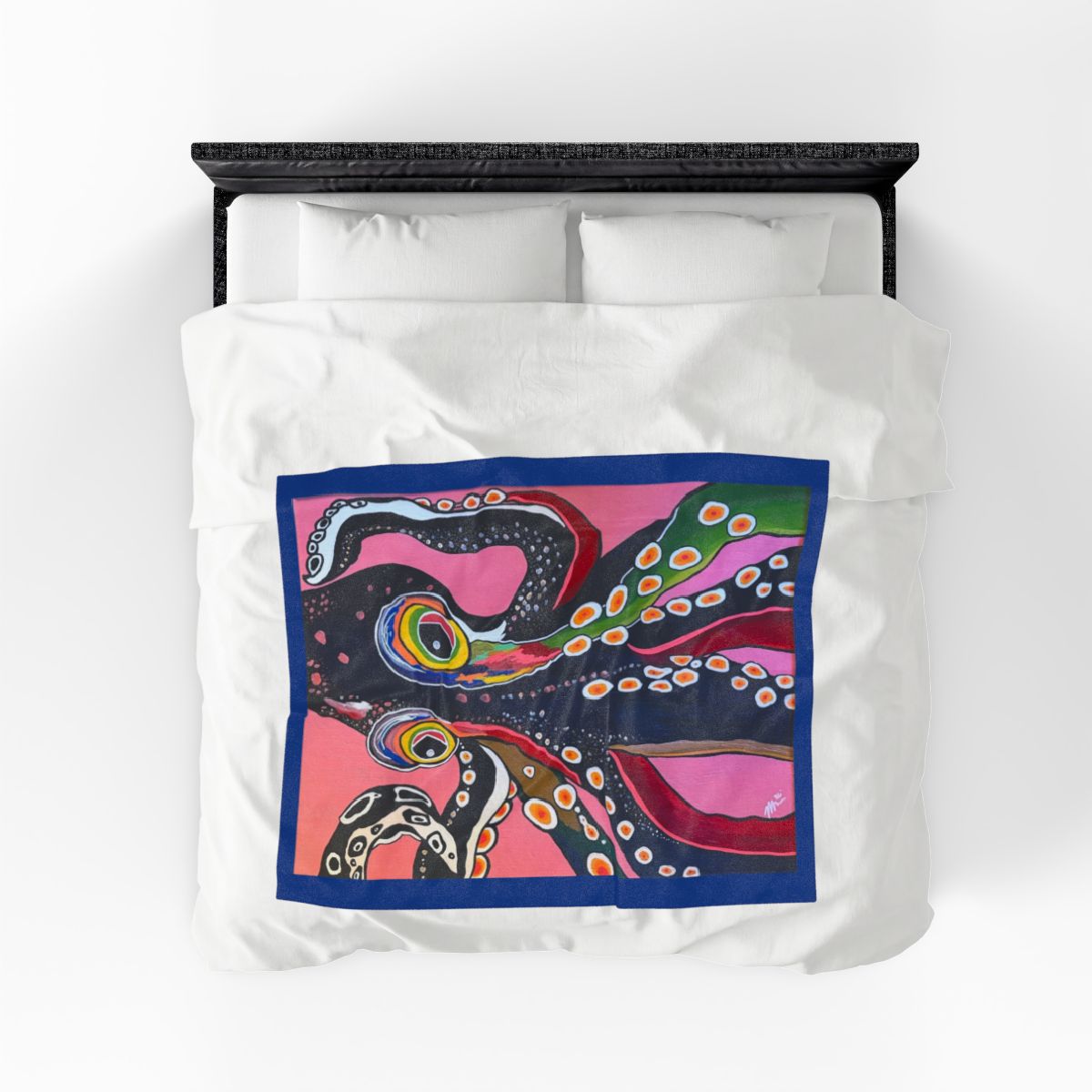 Pulpo Pop (Octopus Pop) Velveteen 50x60 Throw Blanket
