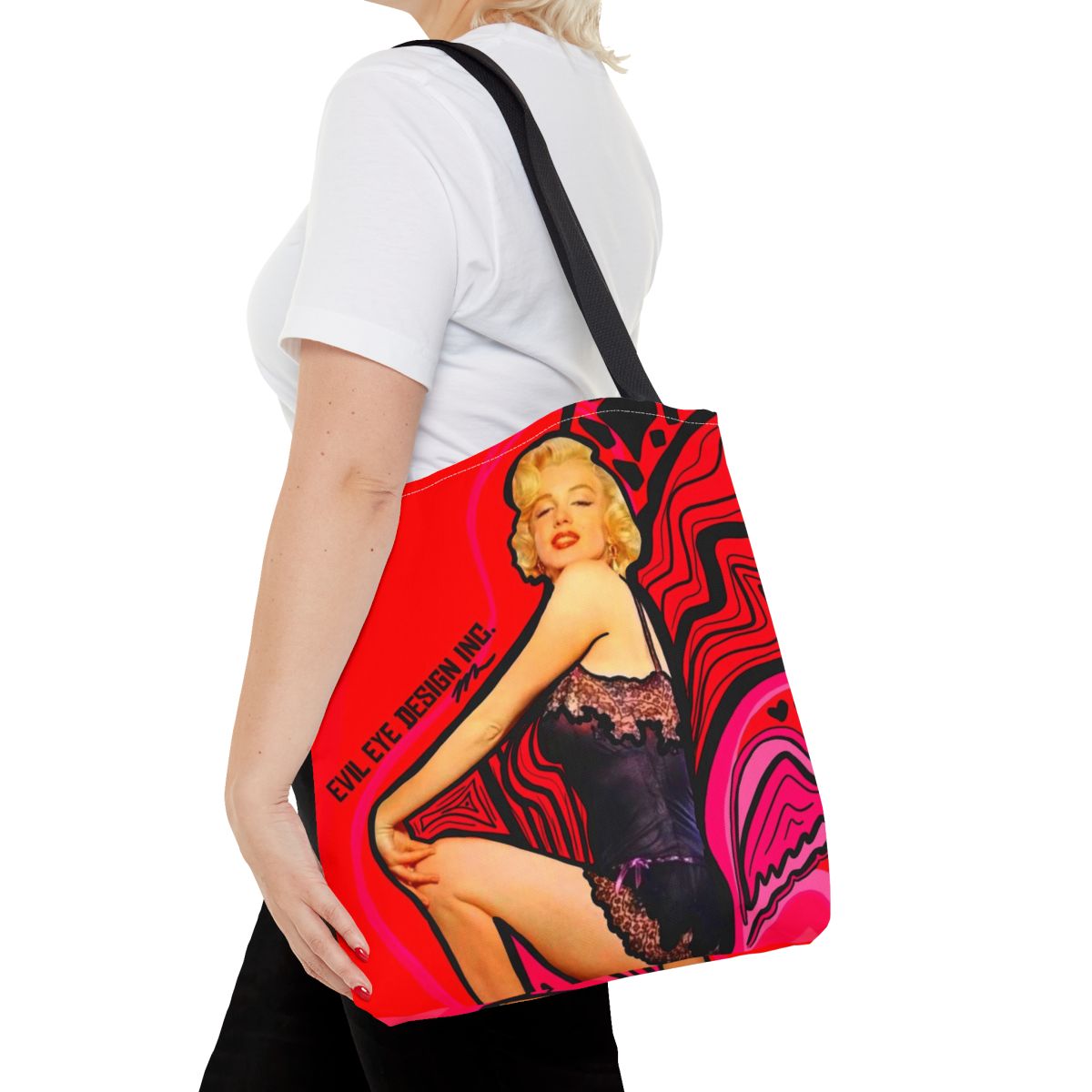 Tote Bag - Marilyn Monroe - 16x16 - Classic Hollywood - Retro vibrant boho style