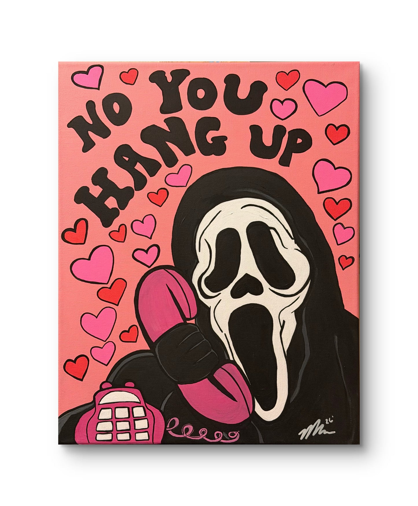 “Ghostface Killer - No You Hang Up” Acrylic Painting on 16x20 canvas