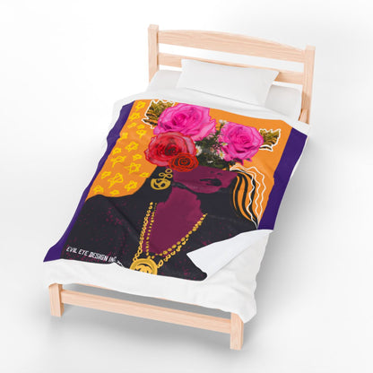 Velveteen Plush Blanket - 50x60’ - “Iconic”