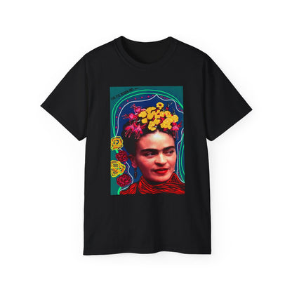 Frida Khalo - Retro vibrant boho design - unisex graphic t-shirt