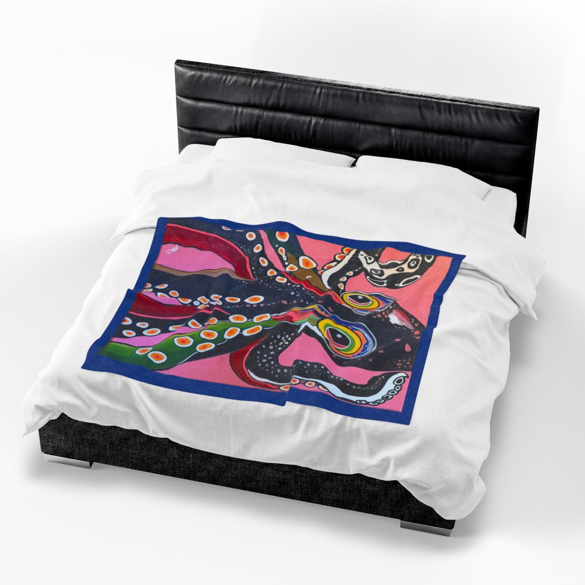 Pulpo Pop (Octopus Pop) Velveteen 50x60 Throw Blanket