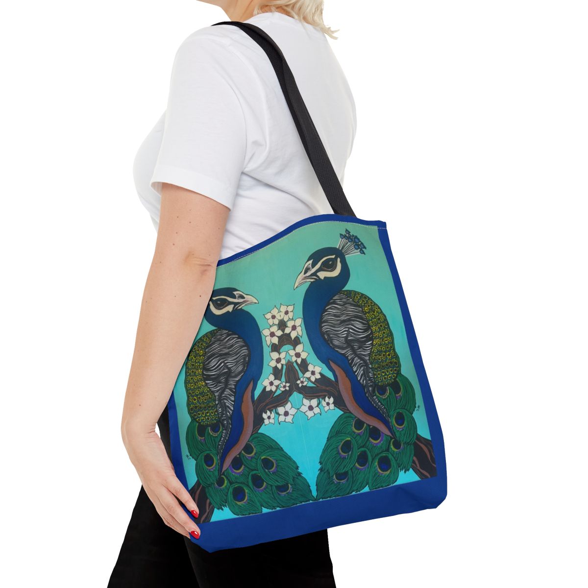 Peacock Tote Bag - 16x16