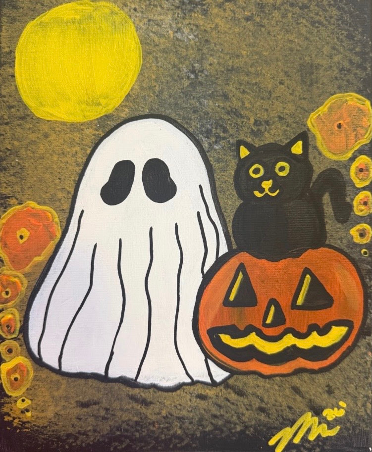 “Spooky Friends” 8x10 Canvas