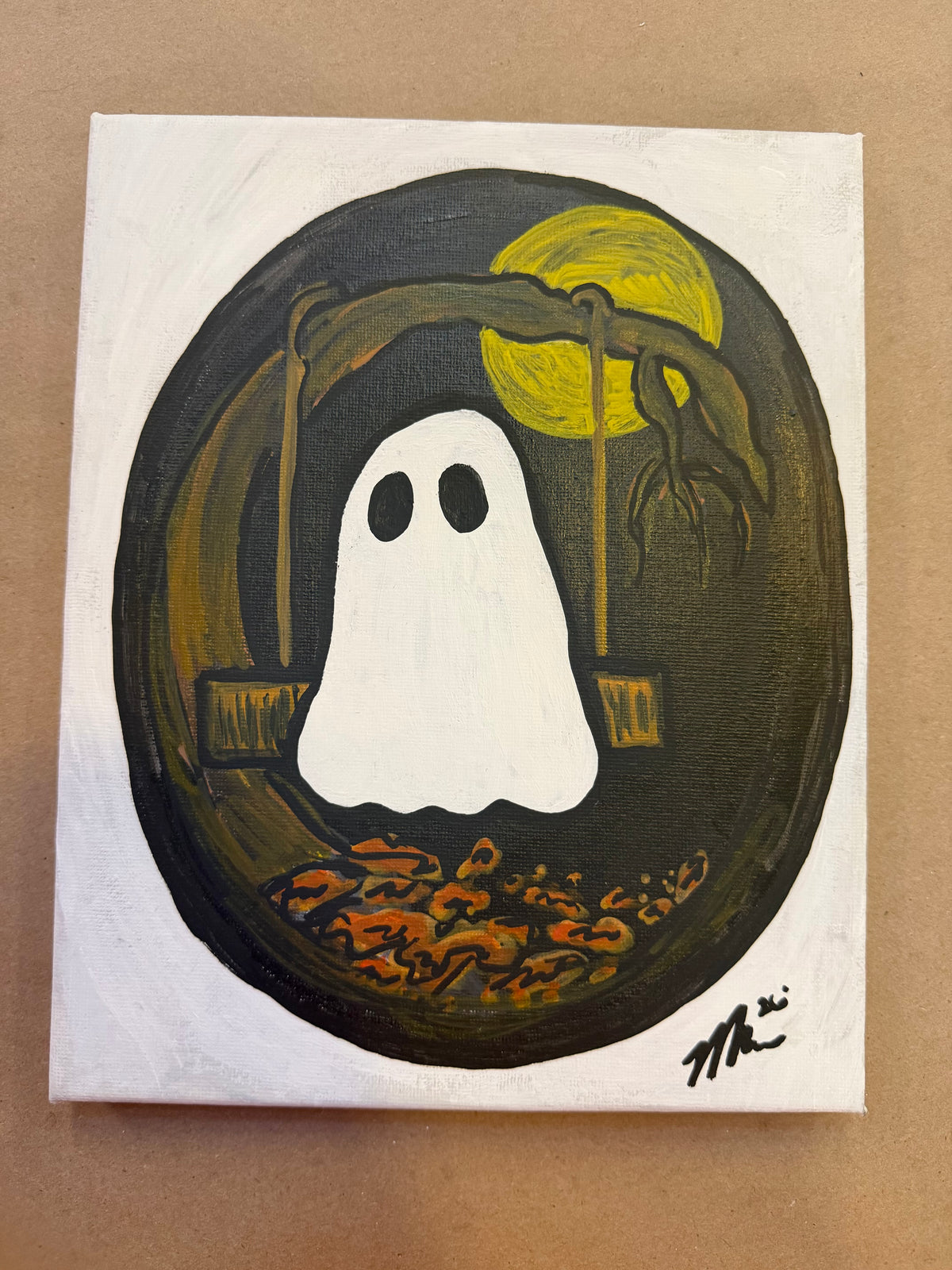 “A Ghost’s Solidarity” 8x10 Canvas
