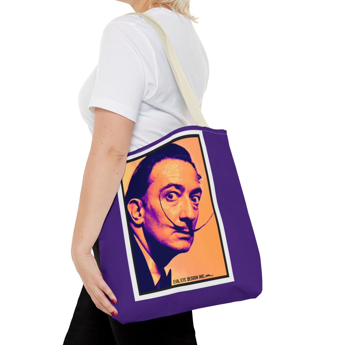 Tote Bag 16x16 - Salvador Dali - Reusable Bag - Retro