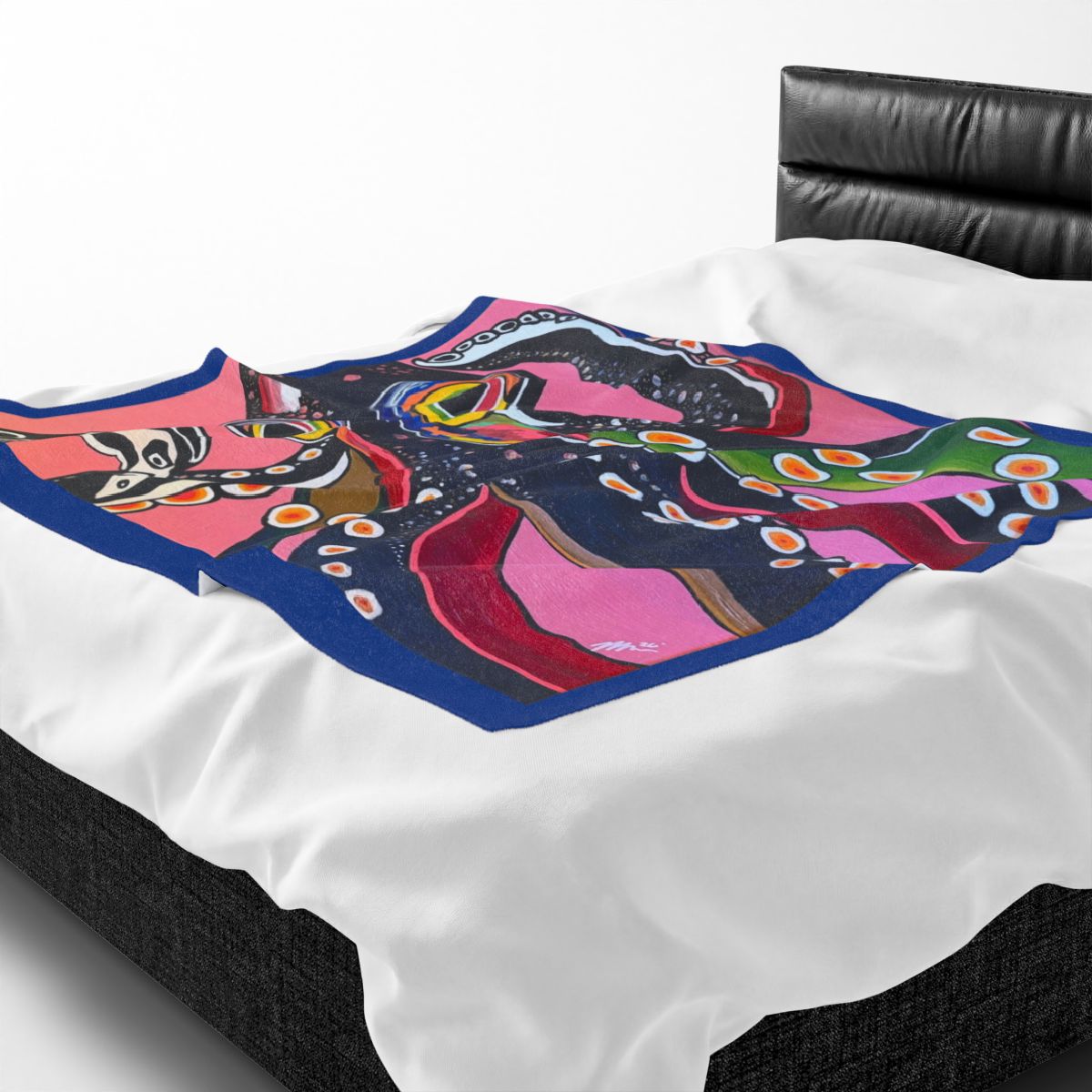 Pulpo Pop (Octopus Pop) Velveteen 50x60 Throw Blanket