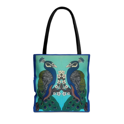 Peacock Tote Bag - 16x16