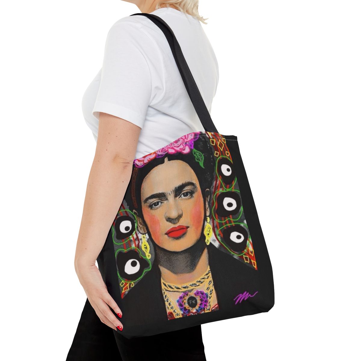 Frida Khalo 16x16 Tote Bag
