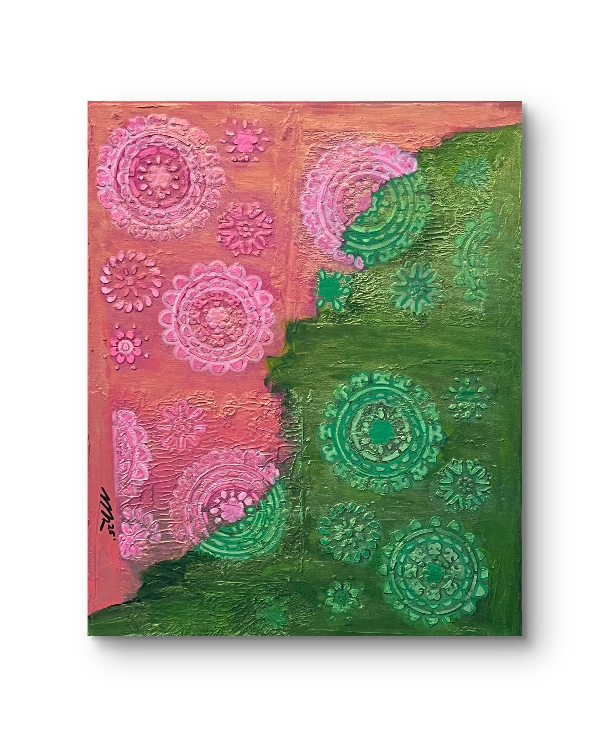 “Wicked inspiration” - 16x20 canvas - Acrylic painting & molding paste