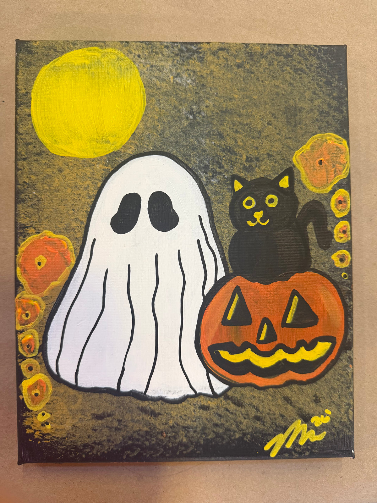 “Spooky Friends” 8x10 Canvas