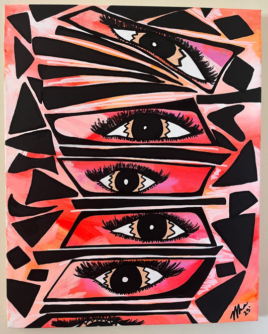 “Putting the pieces together” 16x20 canvas, 0.75’