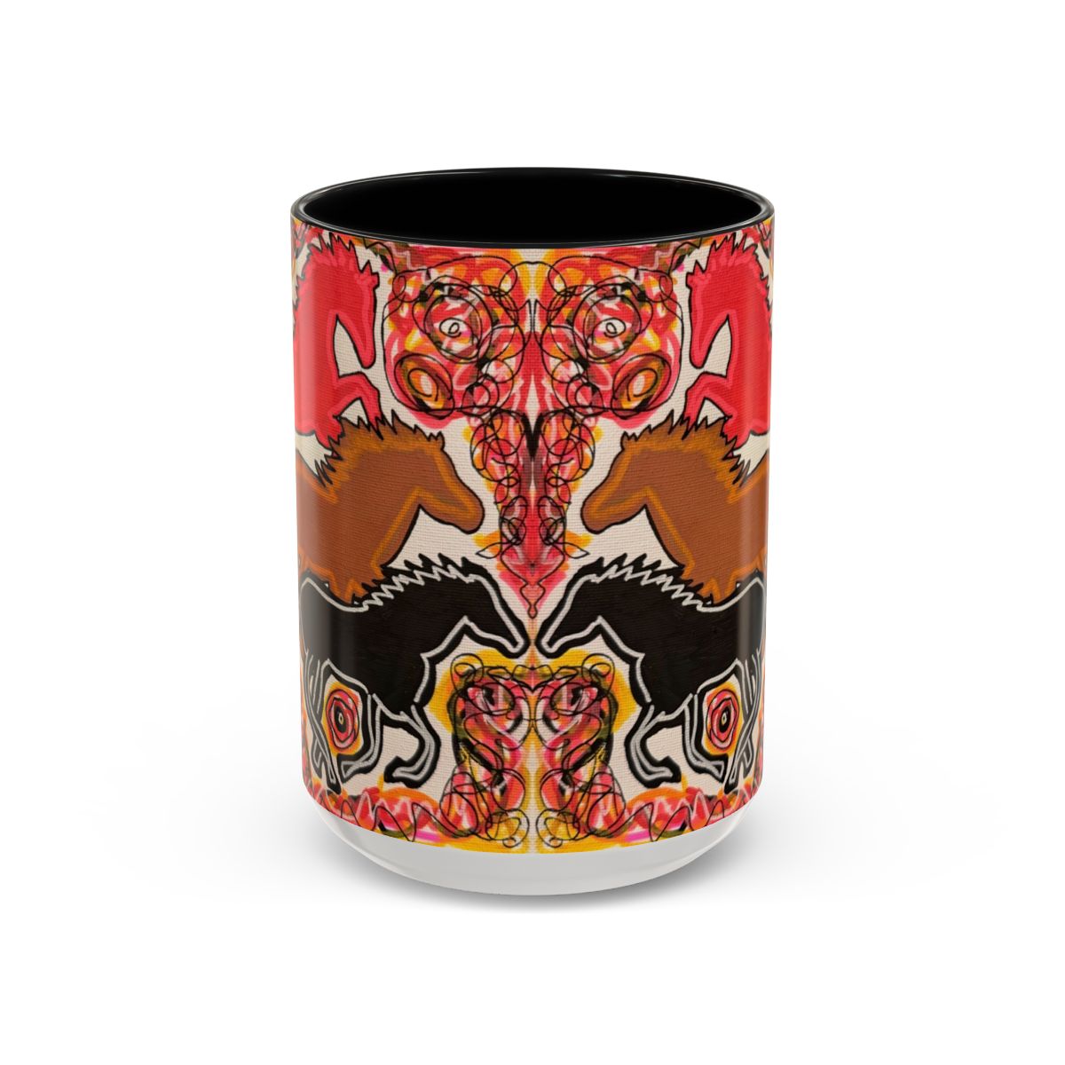 Abstract Year of the Horse 2026 - 15oz Ceramic Mug