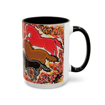 Abstract Year of the Horse 2026 - 15oz Ceramic Mug