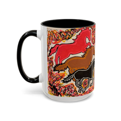 Abstract Year of the Horse 2026 - 15oz Ceramic Mug