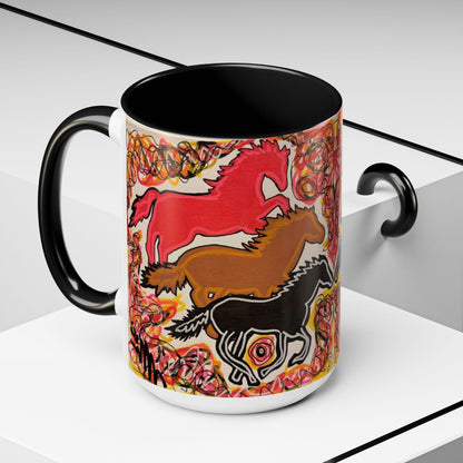 Abstract Year of the Horse 2026 - 15oz Ceramic Mug
