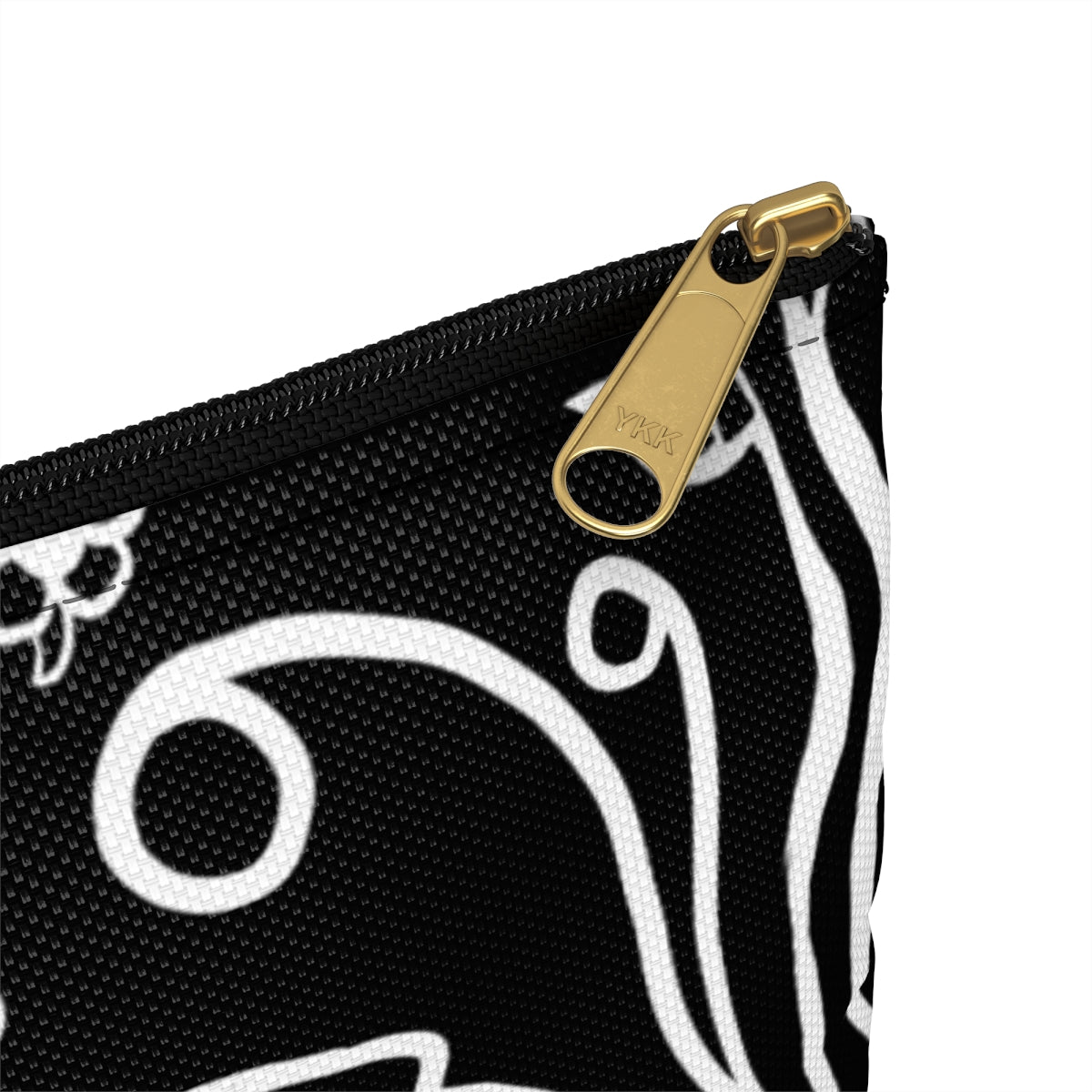 Black & White Floral Accessory Bag