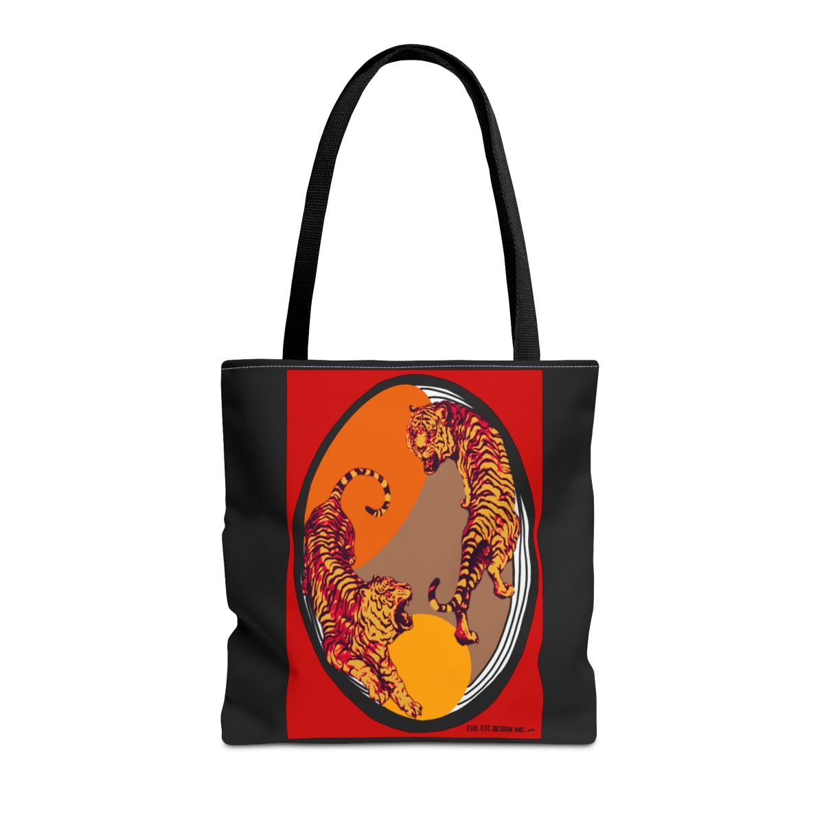 Tiger Oriental Theme 16x16 Tote Bag