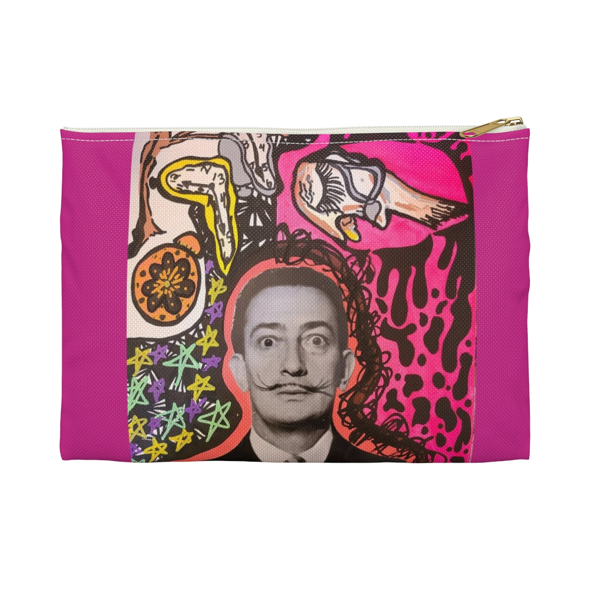 Pink Funky Salvador Dali Small Accessory Bag